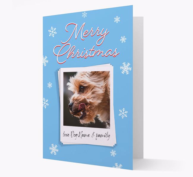 Merry Christmas Pawlaroid: Personalised {breedFullName} Photo Card